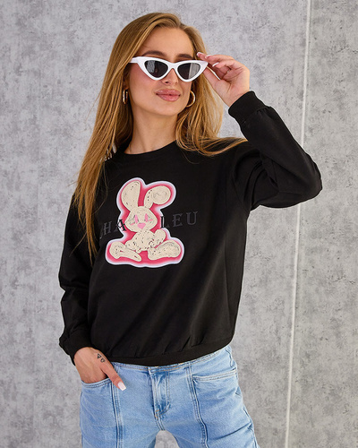 Royalfashion Women's Cotton Thin Print Sweatshirt