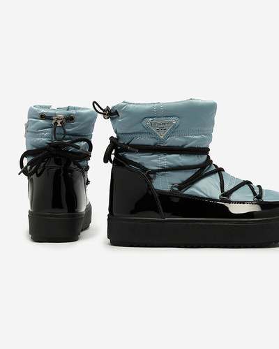 Royalfashion Женские сапоги-слипы a'la snow boots in blue Vevnose