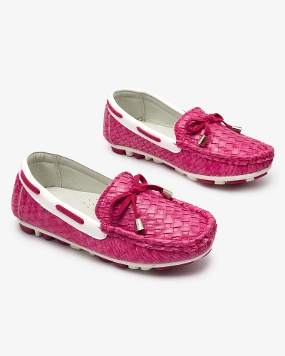 Fuchsia children's moccasins Dannad- Footwear