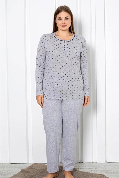 Royalfashion Women's Cotton 2-Piece Pajama Set in Hearts PLUS SIZE