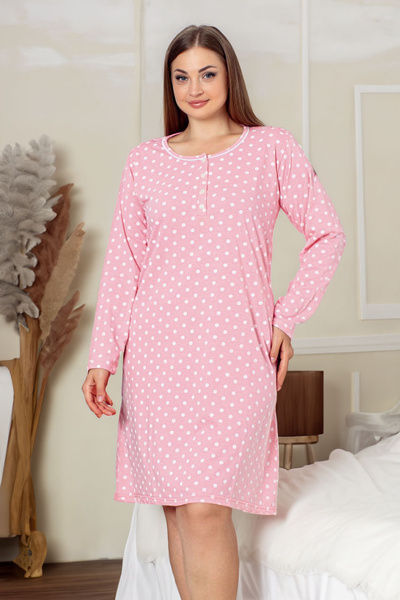 Royalfashion Women's Nightshirt in Polka Dots PLUS SIZE