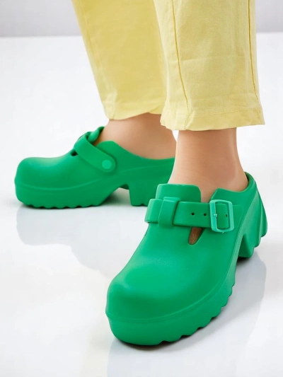 Royalfashion Women's rubber heeled sandals Voxones