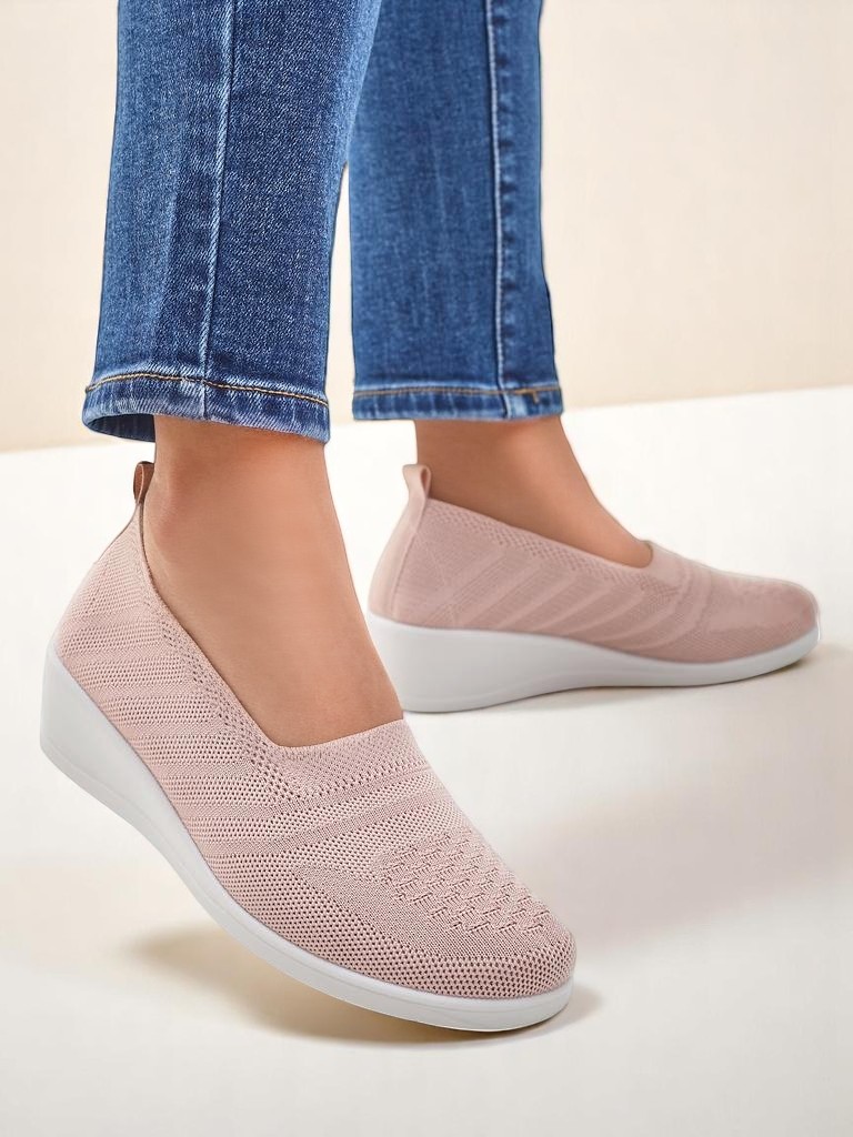 Royalfashion Women's moccasins on a low wedge Epoles