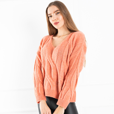 Women's coral sweater - Clothing