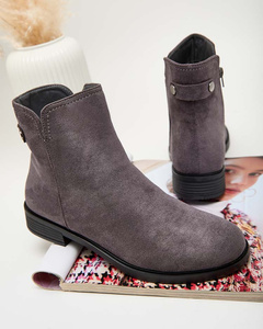 Royalfashion Grey women's boots a'la sztyblety Elegant Vibes