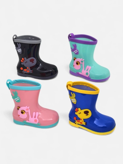 Royalfashion Children's rain boots with Good Time patches