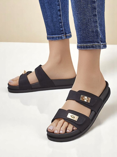 Royalfashion Sieviešu čības ar dekoratīvām sprādzēm Costes