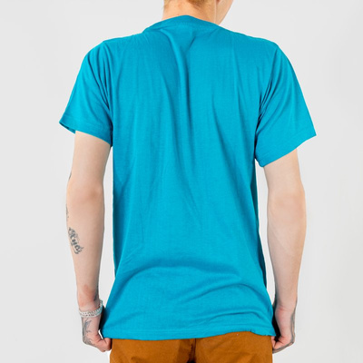 Turquoise cotton men's t-shirt - Clothing