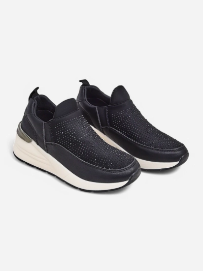 Royalfashion Slip-on women's sports shoes with rhinestones Elera