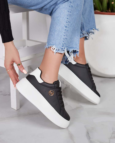 Royalfashion Women's sporty sneakers on a Calomie heel