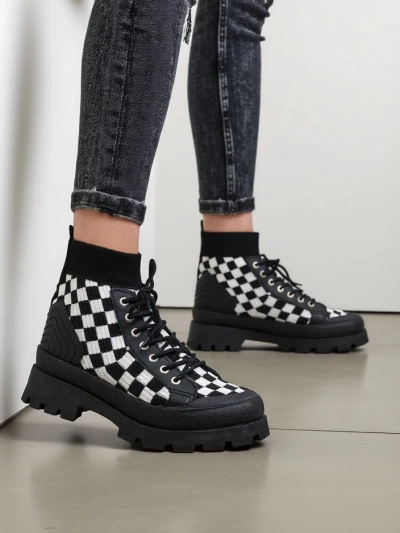 Royalfashion Sieviešu potītes zābaki ar rakstu Zorinose