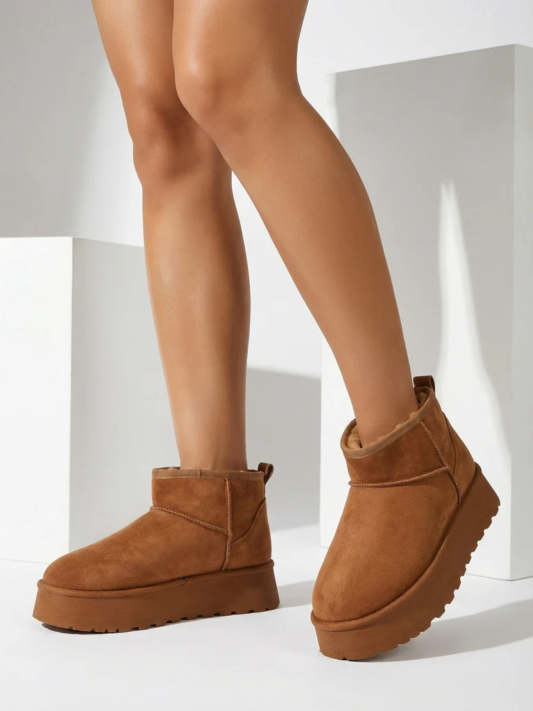 Royalfashion Короткие обувь, напоминающие женские зимние сапоги Fortesse