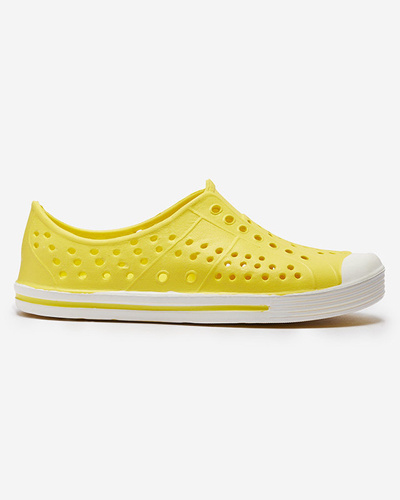 Yellow openwork children's rubber sneakers Jiteri - Footwear