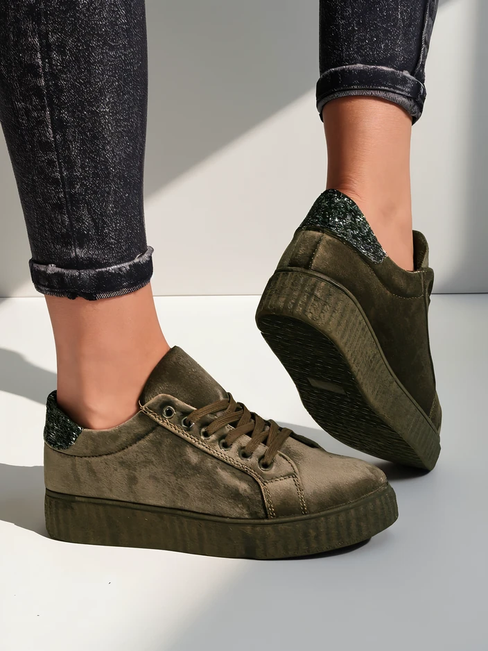 Royalfashion Sieviešu tenisa apavi a'la velūrs Mixose