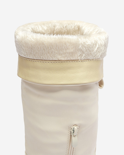 Cream women's Astaroth mid-calf boots - Footwear