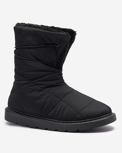 Черные женские сапоги a'la snow boots Amirfu- Footwear