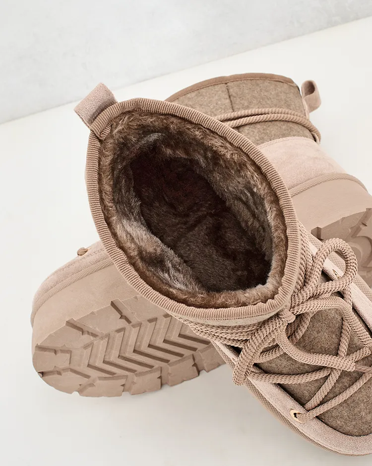 Royalfashion Sieviešu sniega zābaki Filori ar mežģīnēm