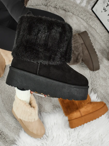 Ботинки a'la снегоходы женские с мехом Irelle