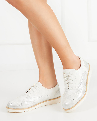 Women's white lace-up shoes Isdiohra - Footwear