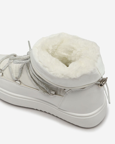 Royalfashion Children's slip-on shoes a'la snow boots in white Asifa