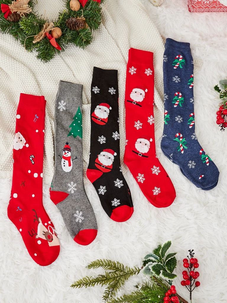 Royalfashion Kopas 5 pāru sieviešu garo zeķu komplekts