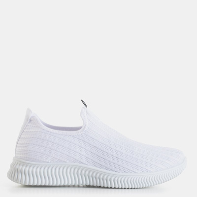 Women's white slip on trainers Anasteisha - Footwear