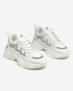 White women's sports shoes Jenirso sneakers - Footwear