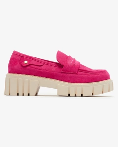 Royalfashion Eco suede fuchsia moccasins for women Siherta