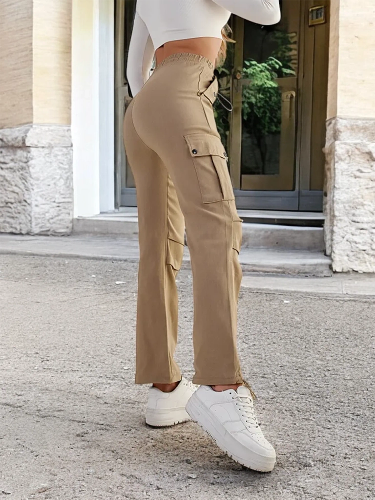 Royalfashion Women's fabric combat pants