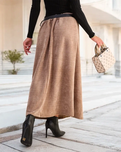 Royalfashion Women's midi skirt with decorative buttons