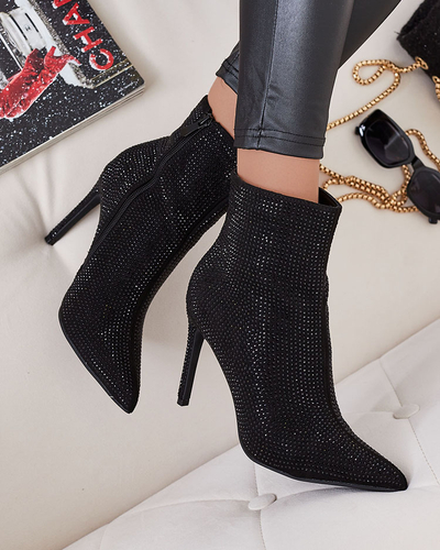 Royalfashion Sieviešu zābaki Lekirisa Zirconia Stiletto Boots