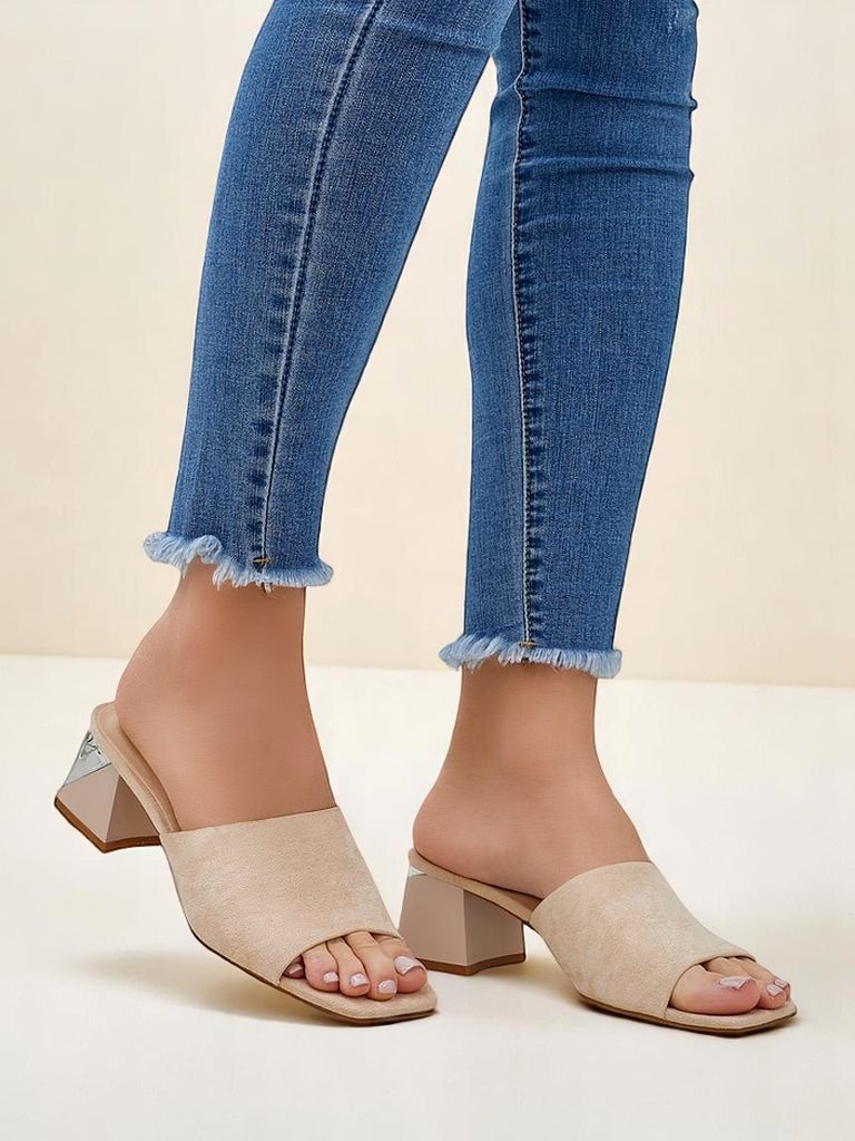 Royalfashion women’s slides with decorative heels Vollatie