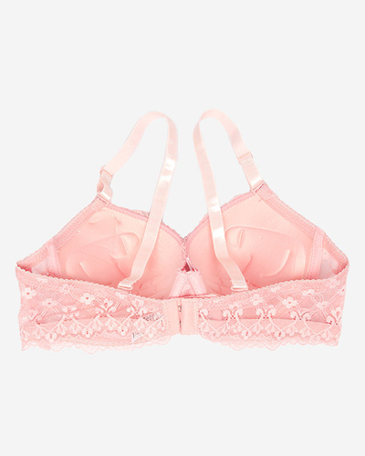 Women's bra with pink lace - Underwear