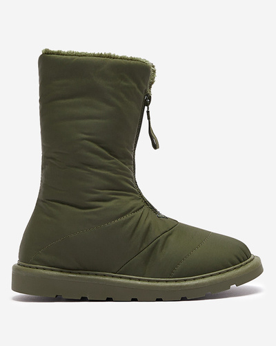 Dark green women's boots a'la snow boots Tirigga- Footwear