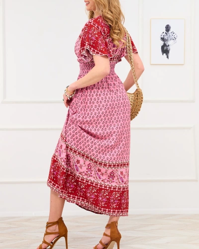 Pink summer maxi dress - Clothing