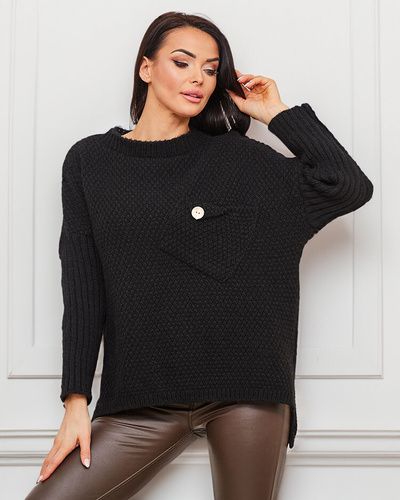 Royalfashion Black Women's Sweater