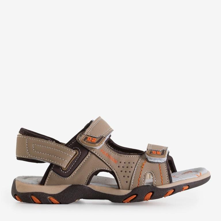 Beige boys 'sandals with velcro Mediu - Footwear