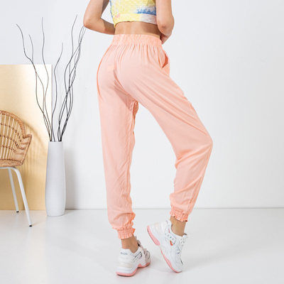 Light pink women's harem pants - Clothing