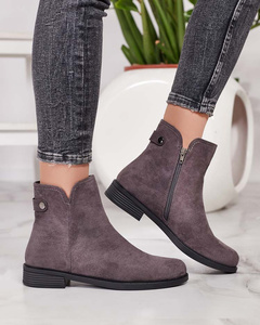 Royalfashion Grey women's boots a'la sztyblety Elegant Vibes