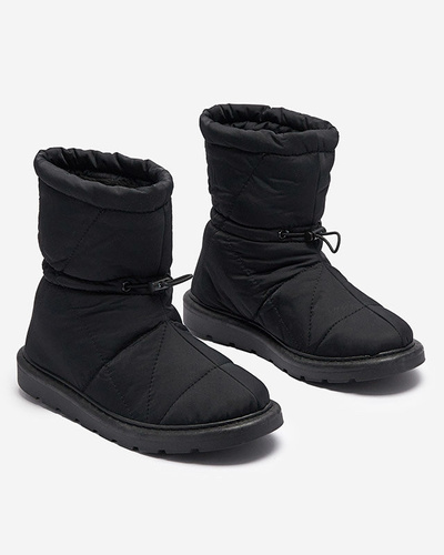 Black women's insulated boots a'la snow boots Kaliolen - Footwear