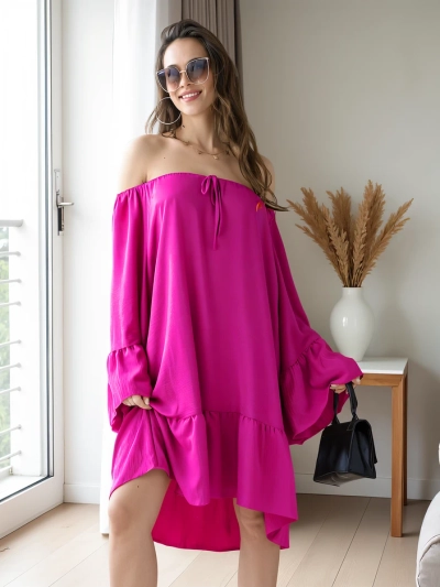 Royalfashion Women's dress a'la Spanish with ruffles oversized