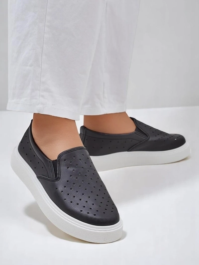 Royalfashion Perforated women's slip-on shoes Emayla
