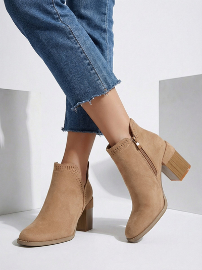 Женские ботильоны на каблуке Royalfashion Vettot