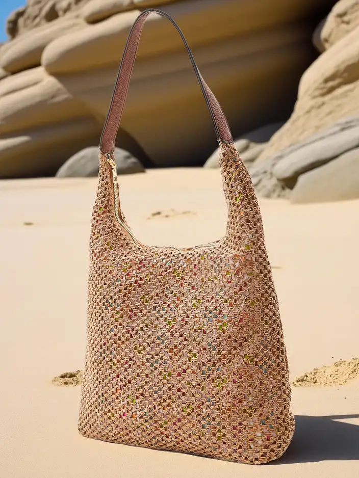 Royalfashion Large straw summer bag
