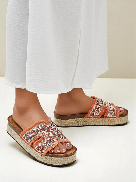 Royalfashion Sieviešu iešļūcenes ar Candy Candy rotājumiem