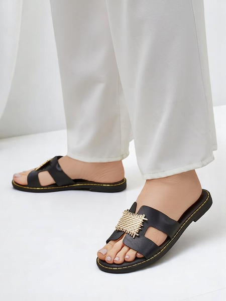 Royalfashion Women's embellished slides Crattes