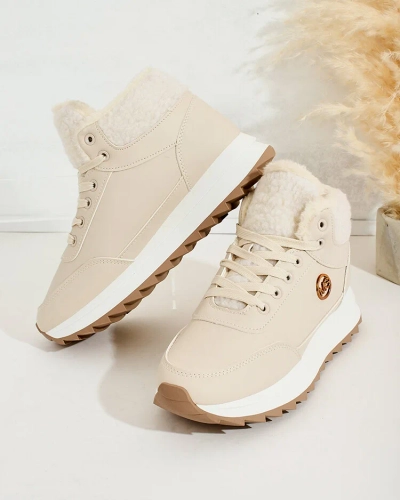 Royalfashion Women's insulated sneakers with fur Frozit