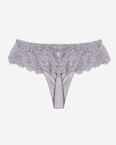 Royalfashion Grey lace bra briefs