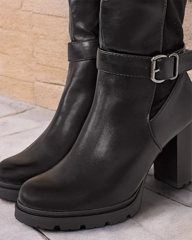 Royalfashion Women's Retiset Stiletto Boots