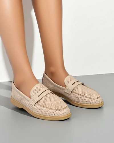 Royalfashion Perforēti sieviešu mokasīni Sierros